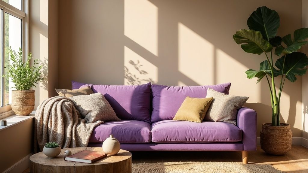 Morado con clase: los colores que combinan con morado este año